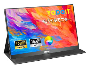 Yodoit oCj^[ oCfBXvC |[^uj^[ y A~ MD 100sRGB VESA 15.6C` 1080P FHD Tpye-C/mini HDMI Jo[t ^ѕ֗ Xs[J[ Switch/PS4/PS5/XBO