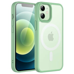 JETech iPhone 12 mini 5.4C`p }Olbg P[X MagSafeɑΉ ̃}bgw ^ ϏՌ Jo[ (O[)