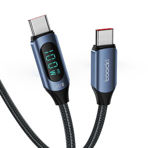 toocki usb c P[u 100W LEDfBXvCtyu[ 1Mz ^CvCP[u PD}[d typec P[u iC҂ Phone 15/15 Pro/15 PlusAMBook Air/Pro 13"AGalaxyASwitchȂǂUSB-C@Ή