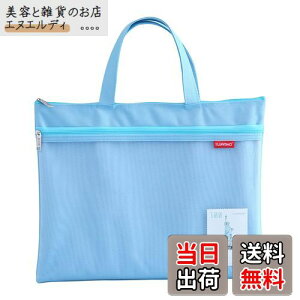 ジッパーポーチドキュメントバッグ Pendancy A4判 撥水 取っ手のついている 收納袋 2ポケット 連絡袋 ファイルバッグ ファイルケース オフィス用品 資料 書類 化粧品 クロスステッチ整理収納