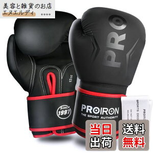 PROIRON �{�N�V���O�O���[�u 12oz �{�N�V���O�p�O���[�u �p���`���O�O���[�u ���� �ϋv�������� ���K boxing gloves �����e�i���X�o�b�O�t�� 1�N�Ԃ̕ۏ�