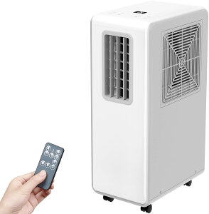 【送料無料】【工事不要】 スポットクーラー 家庭用 ポータブルクーラー 冷風 送風 除湿 15L/日 衣類乾燥 スイング タイマー機能 キャスター付 おやすみモード リモコン付 移動式 スポットエ