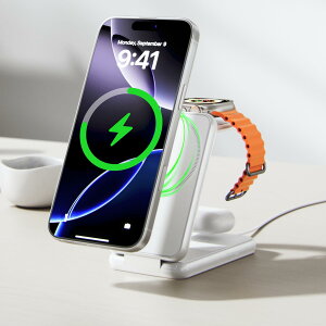 yziVANKY CX[d 3 in 1 (Foldable 3-in-1) MagSafe p }Olbg Wireless Charging Station ܂肽ݎ }Olbg}[d iPhone p 16/15/14/13/12V[Y iWatch Ultra2/Ultra/SE AirPods p 4/3/