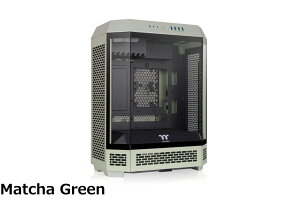 �y���������zThermaltake The Tower 600 Racing Green 3�ʋ����K���X�p�l���̗p ���p���X�^�C�� �~�h���^���[ ATX PC�P�[�X CA-1Z1-00MCWN-00 CS9171