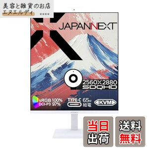 �y���������zJAPANNEXT 27.6�C���` IPS�p�l������ SDQHD(2560x2880)�𑜓x �c���t�����j�^�[ JN-IPS276SDQHD-HSPC6-CMS HDMI DP USB Type-C(�ő�65W���d) HDR sRGB:100% DCI-P3:97% Web�J����/�}�C�N���� �A�X�y�N�g�� 16:18 PBP/