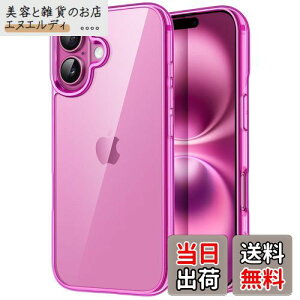 yzJETech iPhone 16 Plus 6.7C`p P[X ΂݂Ȃ Ռz op[Jo[ h~ NAobN (sN)