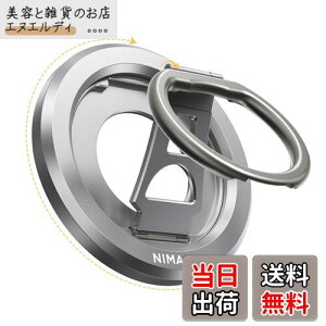�y���������z�y2025�V���f���z NIMASO �X�}�z�����O MagSafe�Ή� �}�O�Z�[�t �����O �}�O�l�b�g�� �X�}�z�����h�~ 360�x��] �p�x�����\ ���������O�t�� iPhone16/15�V���[�Y�AAndroid�ȂǑS�@��Ή�