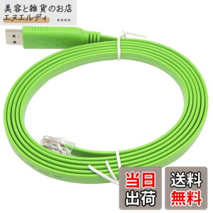 �y���������zKAUMO CONSOLE(RJ45) USB�ϊ� �R���\�[���P�[�u�� (�O���[�� 2.0m FTDI�`�b�v)