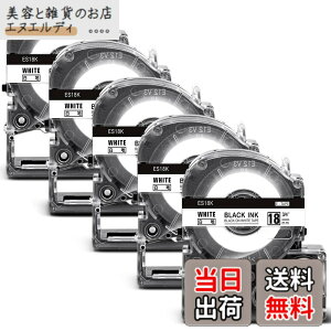 �y���������z18mm ���n������ �e�[�v�J�[�g���b�W ES18K �ƌ݊����̂��� �L���O�W�� Kingjim �e�v�� Tepra (SS18K) �� ������ �e�v��pro ���x�����C�^�[�p SR150 SR670 SR750 5�Z�b�g 8M Asprinte