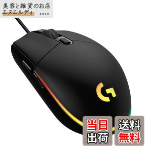 �y���������zLogicool G �Q�[�~���O�}�E�X G203 �L�� �Q�[�~���O �}�E�X USB �ڑ� G203-BK �y�� 85g LIGHTSYNC RGB 6�v���O�����{�^�� �u���b�N PC windows mac �������K�i �y �t�@�C�i���t�@���^�W�[ XIV ��