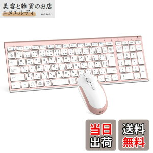 �y���������ziClever �L�[�{�[�h ���C�����X �L�[�{�[�h �}�E�X�Z�b�g ���{��z�� �É� �����^ ���� 2.4G �L�[�{�[�h�E�}�E�X�Z�b�g USB�ڑ� �L�[�{�[�hType-C�[�d�� �t���T�C�Y �e���L�[�t�� �}