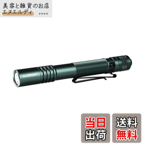 �y���������zACEBEAM Pokelit 2AA �����d�� ����519A LED �����F�� 5000K �����F 600���[���� ���^�y�����C�g �P�O�d�r�Ή� USB-C�[�d�� IP68�h�� ���p�_���ő�13.5�� ���肵���p�t�H�[�}���X led �t���b�V
