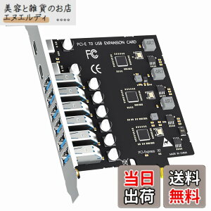 �y���������zGLOTREND U6A2C 8 �|�[�g PCIe ���݃J�[�h�AType-C 2 �|�[�g�{Type-A 6 �|�[�g�iUSB 3.2 Gen 1�j�AWindows/Linux �Ή��iMac OS ��Ή��j