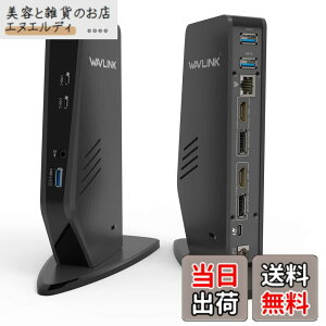 �y���������zWAVLINK USB 3.0A/type-C-�f���A�� HDMI �A�_�v�^�[ 4K�o�� �~�j�h�b�L���O�X�e�[�V���� �F�F���A�T�C�Y�F�c�u��USB-c ���j�o�[�T���h�b�L���O�X�e�[�V���� PD 65W