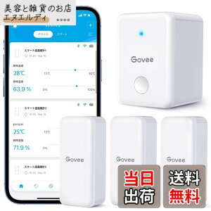 �y���������zGovee WiFi �����x�v ���x�v ���x�v �f�W�^�� ���C�����X �����x �����΍� �A���[�� �ُ�ʒm �C���e���A �R���p�N�g �Z���T�[3�� �Q�[�g�E�F�C1�� �΍� �����x�Ǘ� ���� �n���� �