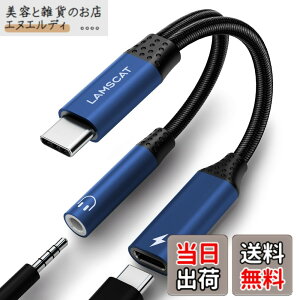 �y���������zLAMSCAT 2in1 �^�C�vC �C���z���ϊ� �A�_�v�^ PD 60W�}���[�d Type-C �C���z���W���b�N �[�d�A�_�v�^ ��҃P�[�u�� �[�d���Ȃ��� �ʘb ���ʒ��� �|�[�^�u�� iPad pro Google Pixel Xperia Samsung G
