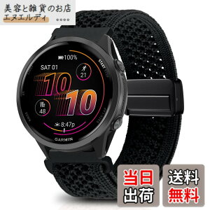 �y���������z[KeeFos] 22mm �o���h Garmin(�K�[�~��) Venu 4 45mm/Venu 3 45mm/2/Forerunner 570 47mm/265/255/Vivoactive 4/Active�Ή� �����o���h �i�C�����f�� ���C�o�b�N�� �}�O�l�b�g���o�b�N�� �ւ��x���g �҂ݕ� 