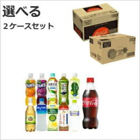 (選べる2ケース）コカ・コーラ社製500mlPET（1ケースあたり24本）　コカ・コーラ直送商品以外と 同梱不可 【D】【SET】【ノベルティ】(送料無料）（九州・沖縄・離島除く)