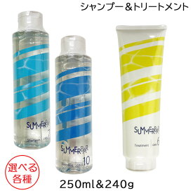 デミ DEMI サマーバー シャンプー 250mL クール7 か　クール10 選べる各種 ＋ ヘアトリートメント 240g クール6 セット (送料無料)