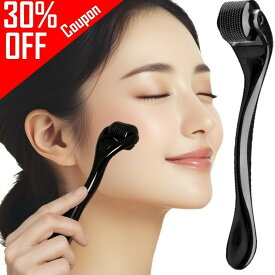 【30%OFFクーポン！】ダーマローラー 0.5mm 育毛 頭皮 美顔ローラー マイクロニードル 目元 たるみ スカルプ対策 ダーマペン フェイスローラー マッサージローラー 美容ローラー 美顔器 リフトアップ ハリ 毛穴 ニキビ 乾燥肌 美肌 男女兼用