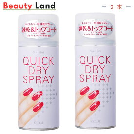 【送料無料】コージーネイリスト クイックドライスプレー II 100g koji Nailist ネイルカラーの速乾＆トップコートの役割をするスプレー