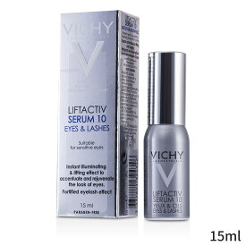 ヴィシー アイケア Vichy ライフアクティブ セラム 10 アイズ&ラッシュ (敏感肌用) 15ml レディース スキンケア 女性用 基礎化粧品 アイ・リップ 母の日 プレゼント ギフト 2024 人気 ブランド コスメ