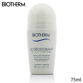 ビオテルム ロールオンデオドラント Biotherm ルデオドラント By レイト コーポレル ロールオン アンチパースピラント 75ml レディース スキンケア 女性用 基礎化粧品 ボディ 母の日 プレゼント ギフト 2024 人気 ブランド コスメ