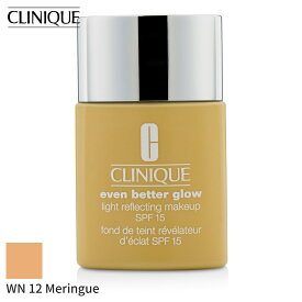 クリニーク リキッドファンデーション Clinique イーブン ベター グロー ライト リフレクティング メークアップ SPF 15 - # WN 12 Meringue 30ml メイクアップ フェイス カバー力 母の日 プレゼント ギフト 2024 人気 ブランド コスメ