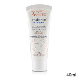 アベンヌ 保湿・トリートメント Avene ハイドランス UV リッチ ハイドレーティング クリーム SPF 30 - For ドライ to ベリー センシティブ スキン 40ml レディース スキンケア 女性用 基礎化粧品 フェイス バレンタイン 母の日 プレゼント ギフト 2024 人気 ブランド コスメ