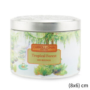 LhL&` Lh Carroll & Chan tOXLh   100% Beeswax Tin Candle - Tropical Forest (8x6) cm z[tOX ̓ v[g Mtg 2024 lC u