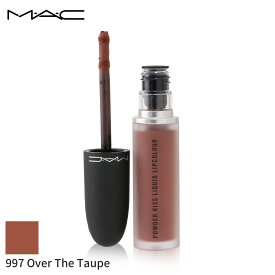MAC リップグロス 口紅 マック Powder Kiss Liquid Lipcolour - # 997 Over The Taupe 5ml メイクアップ リップ 落ちにくい 母の日 プレゼント ギフト 2024 人気 ブランド コスメ