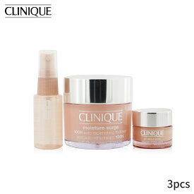 クリニーク セット＆コフレ Clinique ギフトセット 【モイスチャーサージセット】モイスチャー サージ 100H 125ml+ オール アバウト アイズ 15ml+ モイスチャー フェイス スプレー サースティ スキン リリーフ 30ml 3pcs レディース スキンケア 女性用 基礎化粧品