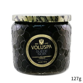 ボルスパ キャンドル Voluspa フレグランスキャンドル おしゃれ 可愛い Petite Jar Candle - Suede Noir 127g ホームフレグランス 母の日 プレゼント ギフト 2024 人気 ブランド コスメ