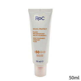 ロック 日焼け止め ROC ソレイユ プロテクト ハイ トレランス コンフォート フルイド SPF 50 UVA & UVB (コンフォート センシティブ スキン) 50ml レディース スキンケア 女性用 基礎化粧品 UVケア 母の日 プレゼント ギフト 2024 人気 ブランド コスメ