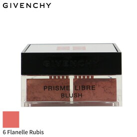 ジバンシィ チーク Givenchy Prisme Libre Blush 4 Color Loose Powder - # 6 Flanelle Rubis (Brick Red) 4x1.5g メイクアップ フェイス 母の日 プレゼント ギフト 2024 人気 ブランド コスメ