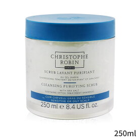 クリストフロビン シャンプー Christophe Robin スカルプケア 薄毛 抜け毛 Cleansing Purifying Scrub with Sea Salt (Soothing Treatment Shampoo) - Sensitive or Oily Scalp 250ml ヘアケア ホワイトデー お返し 母の日 プレゼント ギフト 2024 人気