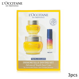 ロクシタン セット＆コフレ L'Occitane ギフトセット イモーテル ディバイン セット: クリーム 50ml + アイバーム 15ml オーバーナイト リセット オイルイン セラム 5ml 3pcs レディース スキンケア 女性用 基礎化粧品 スキンケアセット おしゃれ 母の日