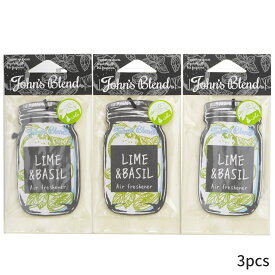 ジョンズブレンド ディフューザー John's Blend 可愛い おしゃれ Air Freshener - Lime & Basil 3pcs ホームフレグランス 誕生日プレゼント ギフト 人気 ブランド コスメ