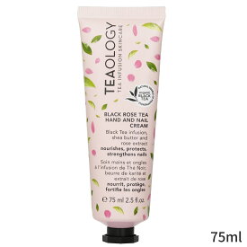 Teaology ハンドクリーム 手荒れ Black Rose Tea Hand & Nail Cream 75ml レディース スキンケア 女性用 基礎化粧品 ボディ ホワイトデー お返し 母の日 プレゼント ギフト 2024 人気 ブランド コスメ