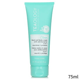 Teaology ボディローション Yoga Care Clean 2 in 1 Anti Bacterial Hand & Body Cream 75ml レディース スキンケア 女性用 基礎化粧品 ボディ 母の日 プレゼント ギフト 2024 人気 ブランド コスメ