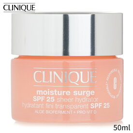 クリニーク 保湿・トリートメント Clinique Moisture Surge Sheer Hydrator SPF 25 50ml レディース スキンケア 女性用 基礎化粧品 フェイス 母の日 プレゼント ギフト 2024 人気 ブランド コスメ