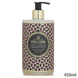 ボルスパ ハンドウォッシュ Voluspa Pink Citron Grapefruit Hand Soap - Ripe Grapefruit, Tart Cassis & Subtle Rose 450ml レディース スキンケア 女性用 基礎化粧品 ボディ 母の日 プレゼント ギフト 2024 人気 ブランド コスメ