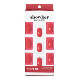Cololab ネイル・マニキュア Showker Gel Nail Strip # CSF511 Kiss You Red 1pcs メイクアップ 母の日 プレゼント ギフト 2024 人気 ブランド コスメ