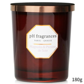 ペーハーフレグランス キャンドル pH fragrances フレグランスキャンドル おしゃれ 可愛い Scented Candle Magnolia & Pivoine de Soie 180g ホームフレグランス 母の日 プレゼント ギフト 2024 人気 ブランド コスメ