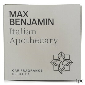 マックスベンジャミン カーディフューザー Max Benjamin 車用 Car Fragrance Refill - Italian Apothecary 1pc ホームフレグランス 母の日 プレゼント ギフト 2024 人気 ブランド コスメ