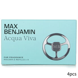 マックスベンジャミン カーディフューザー Max Benjamin 車用 Car Fragrance Gift Set - Acqua Viva 4pcs ホームフレグランス 母の日 プレゼント ギフト 2024 人気 ブランド コスメ