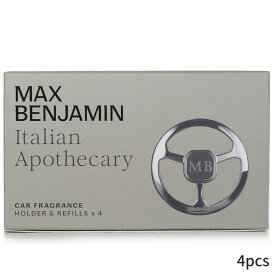 マックスベンジャミン カーディフューザー Max Benjamin 車用 Car Fragrance Gift Set - Italian Apothecary 4pcs ホームフレグランス 母の日 プレゼント ギフト 2024 人気 ブランド コスメ