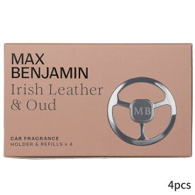 マックスベンジャミン カーディフューザー Max Benjamin 車用 Car Fragrance Gift Set - Irish Leather & Oud 4pcs ホームフレグランス 母の日 プレゼント ギフト 2024 人気 ブランド コスメ
