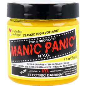 マニックパニック ヘアカラークリーム エレクトリックバナナ MC11012 118mL　【MANIC PANIC　マニパニ　美容　髪色　ウイッグ用　ヘアーカラー　発色　ツヤ感】