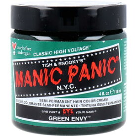 マニックパニック ヘアカラークリーム グリーンエンヴィ MC11014 118mL　【MANIC PANIC　マニパニ　美容　髪色　ウイッグ用　ヘアーカラー　発色　ツヤ感】